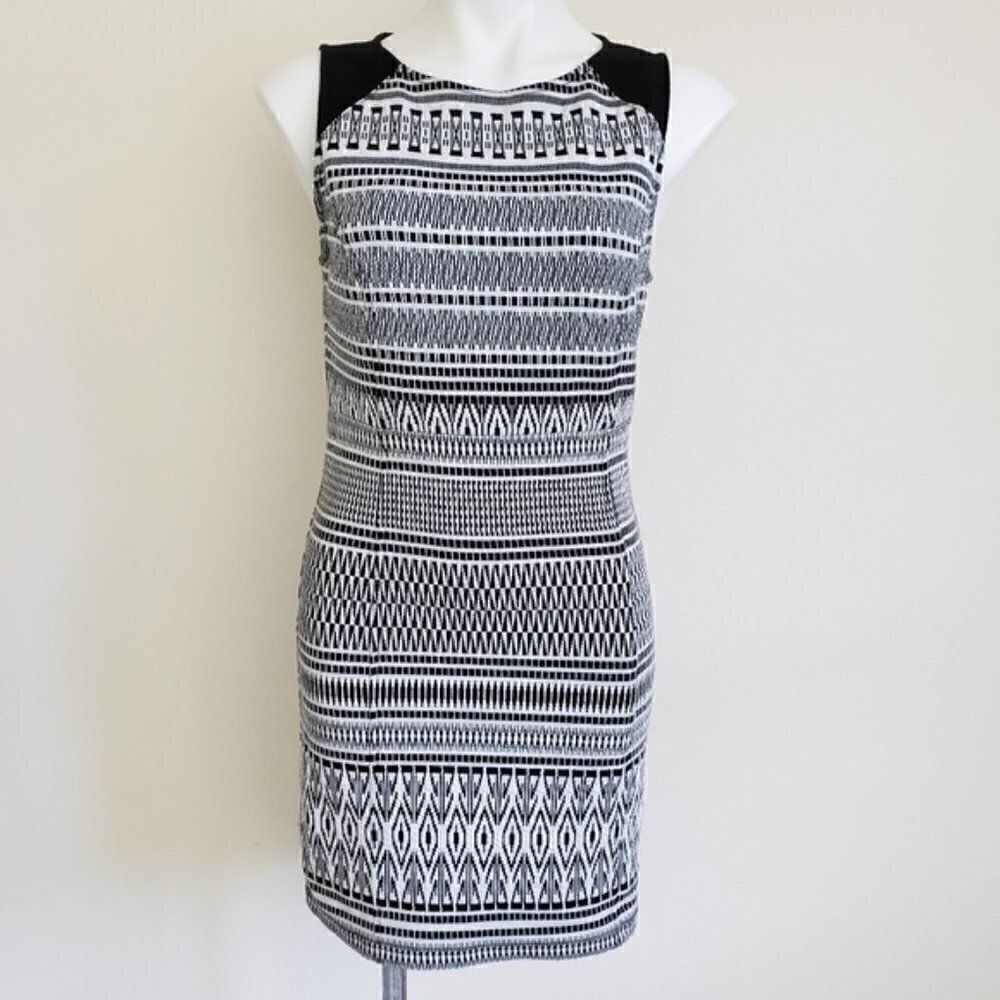 𝅺sanctuary Geo Print Sheath Dress, Size S